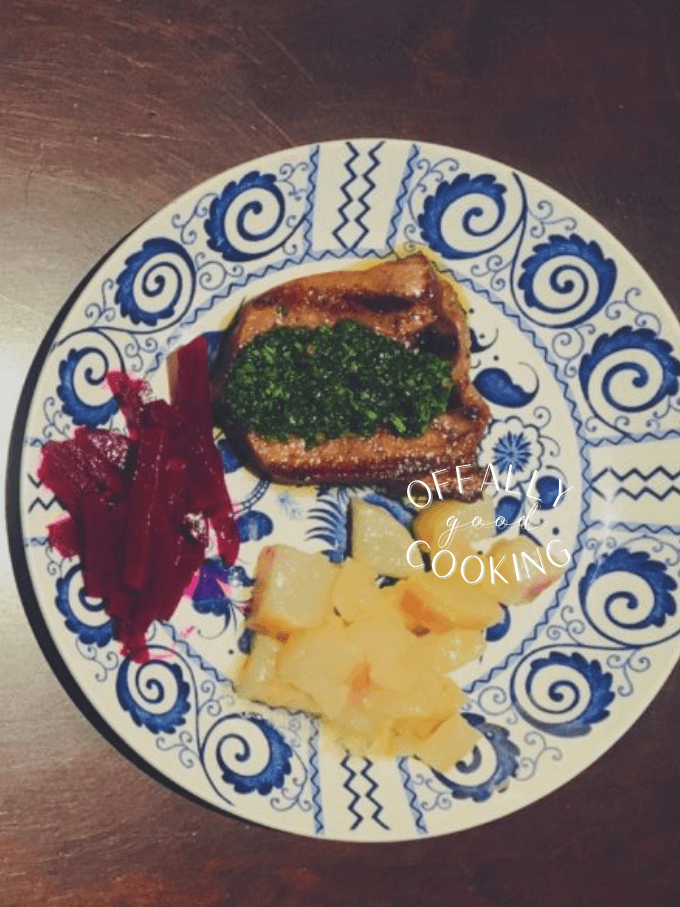 Grilled tongue with salsa verde & how to prepare and peel beef tongue