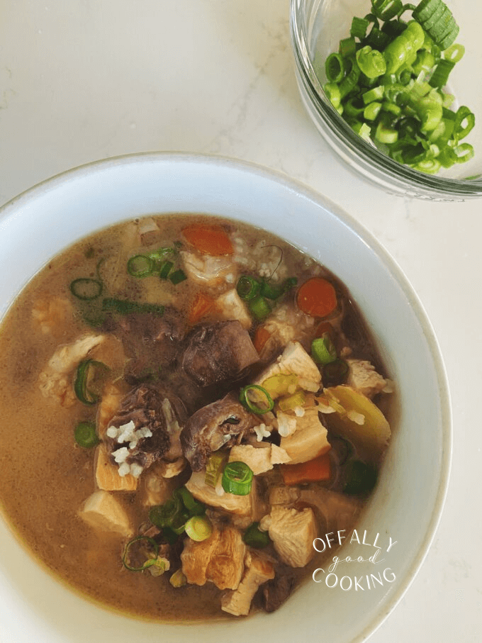 Cozy Chicken Heart Soup with Ginger and Rice